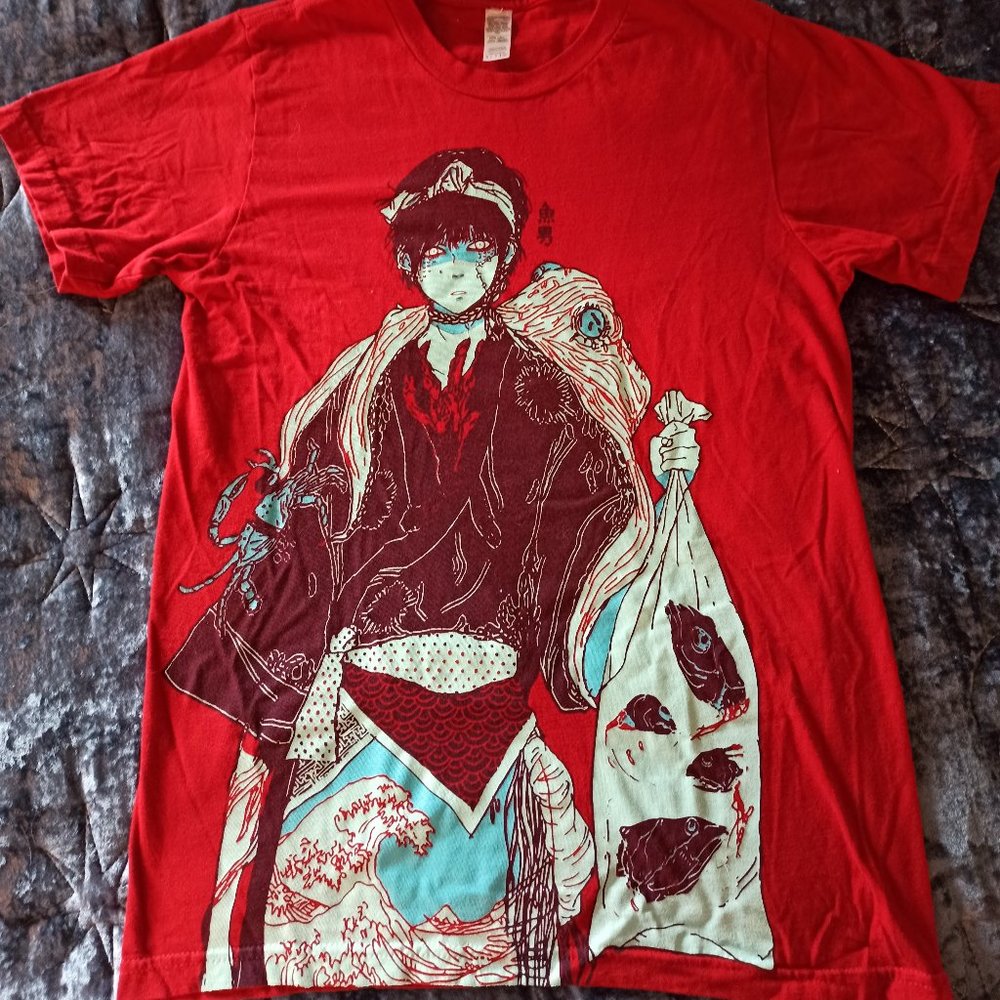 OMOCAT Fish Boy red Mens Shirt S Rare/Discontinued